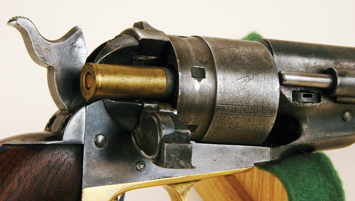 Colt’s Model 1871 44 was a Model 1860 cap and ball revolver remodeled to use metallic cartridges.